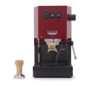 Gaggia Classic Prestige Espresso Machine in Cherry Red