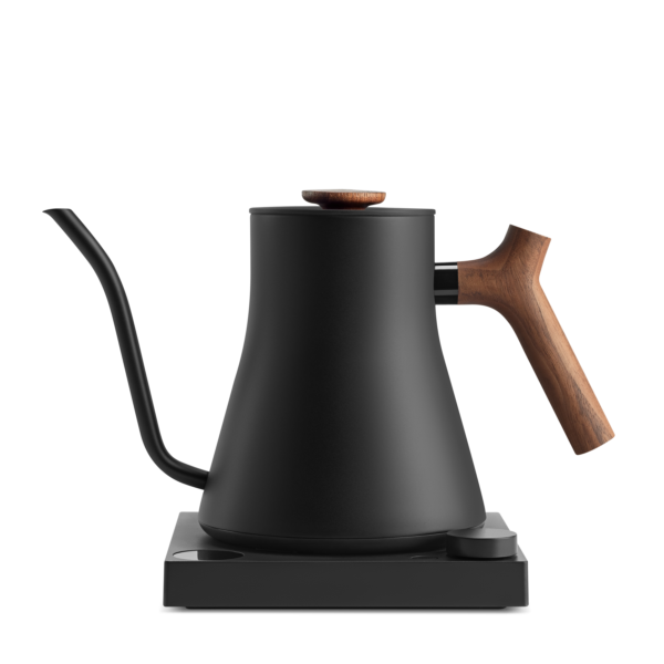 Fellow Stagg EKG Pro 0.9L Pour Over Kettle - Matte Black with Walnut Accents